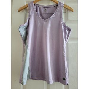 ALO Womans Purple Gray sleeveless workout top tank athletic size XL